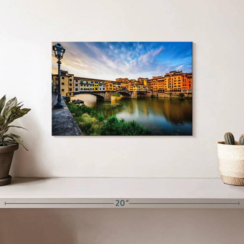 Ponte Vecchio Riverscape, 8" H x 12" W