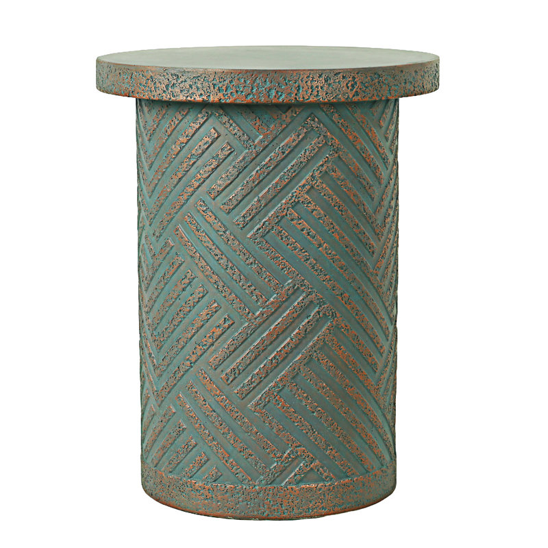 Cement Outdoor End Tables Side Table