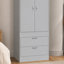 Armoire Alabama, une grande armoire, deux tiroirs