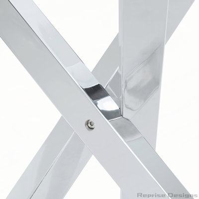 Table de salle à manger ronde en verre convenant à 2 à 4 personnes: diamètre 39 pouces, hauteur 30 pouces, structure en métal argenté en forme de X, très appropriée pour les restaurants, les cuisines et les petits espaces, élégante et pratique.