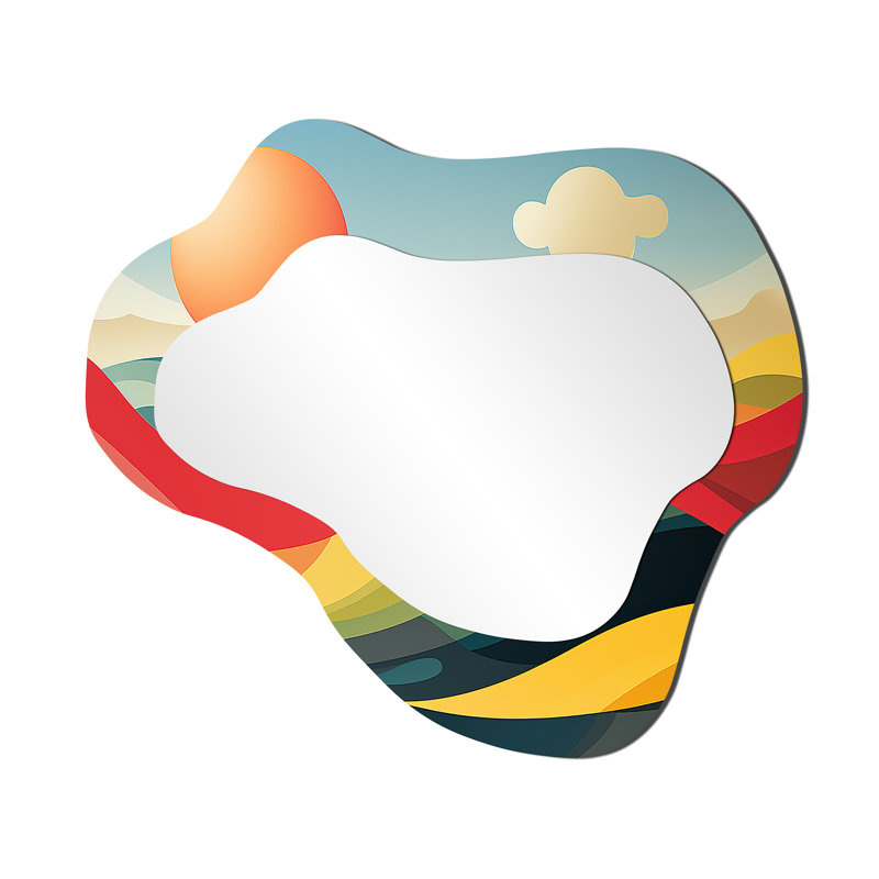 Miroir mural minimaliste traditionnel, 25 po x 28 po