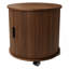 Table de chevet moderne Mid Century avec station de charge intégrée et porte coulissante