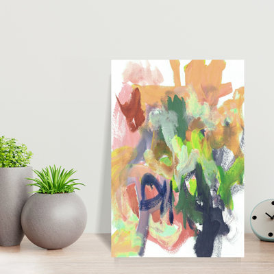 Abstract Chartreuse by Lori Ann Folz - Wrapped Canvas Print