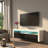 Vesperina Modern TV Stand with 16-Color LED Lighting, High Gloss Finish-212842925