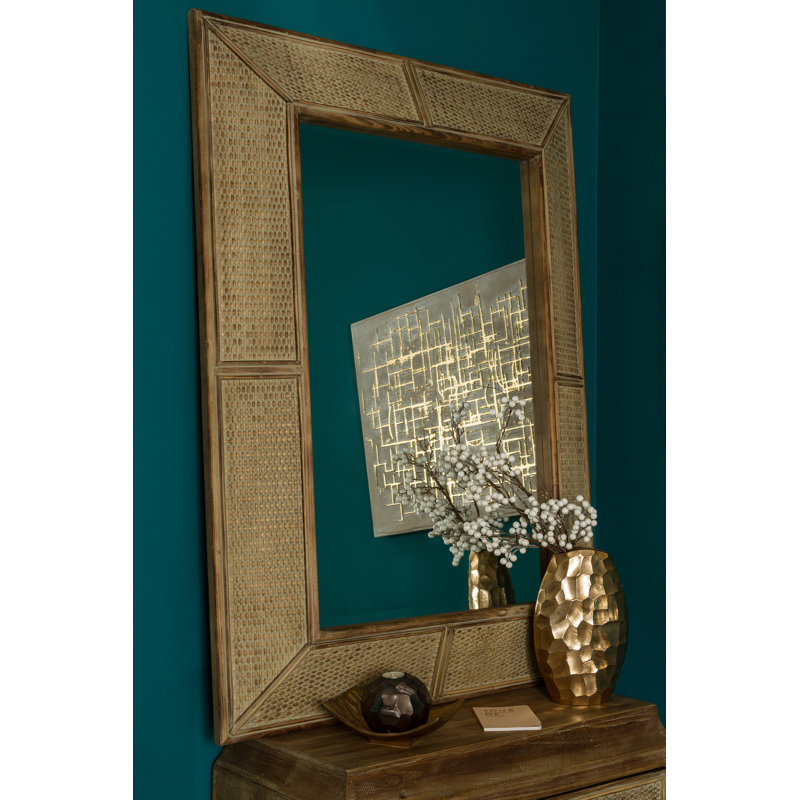 Colonial Wood Flat Mirror