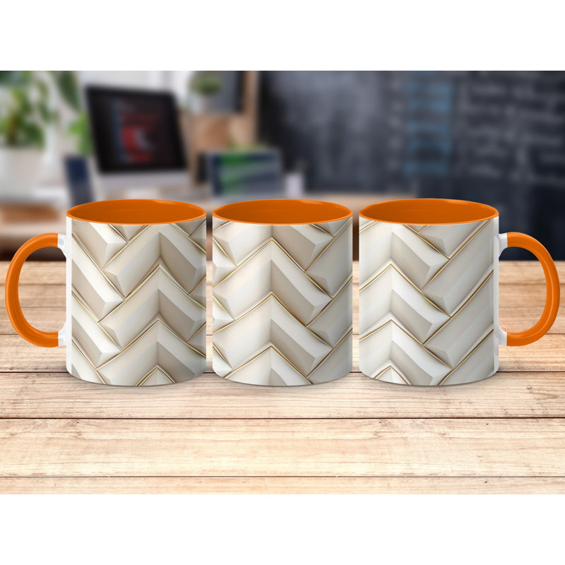 Ceramic Coffee Mug, Orange
