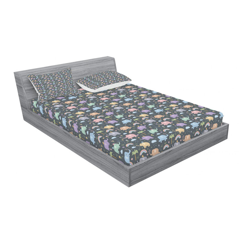 Microfiber Sheet Set, Queen Sheet Set with Fitted Sheet