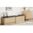 12 Pair Upholstered Shoe Storage Bench With 2 Flip Drawers-897889971