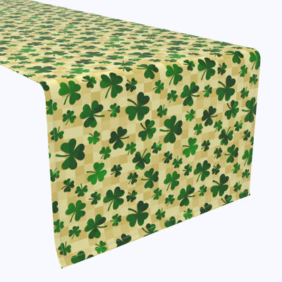 Lavanya Checkmate Clover Squares Table Runner