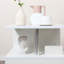 Table de bout moderne de 20 po, table d'appoint décorative, table basse en forme de S avec tablette de rangement et poteaux en acier-1282005883