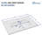 35 in. W x 20 in. D White Ceramic Rectangular Bathroom Vanity Top with Single Sink Only