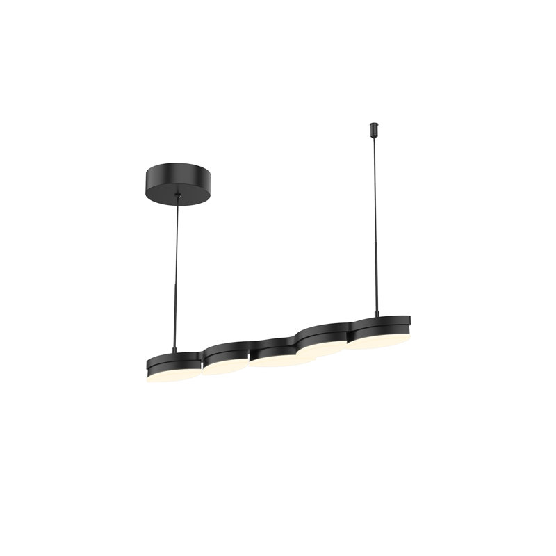 Poplar 5 - Light LED Pendant, Black