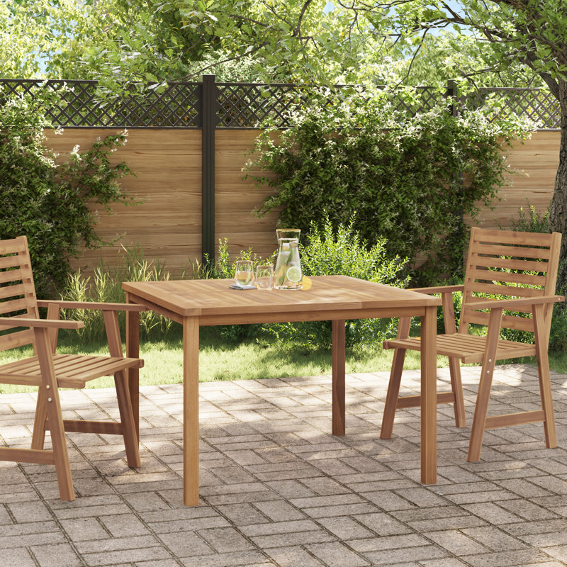 Jaalen Square Acacia Outdoor Dining Table , 110cm cm W 110cm cm D
