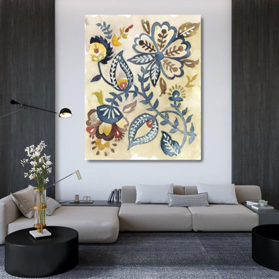 Lark Manor Zarris, Chariklia Gallery Wrapped Canvas Art Titled: Paisley Path III