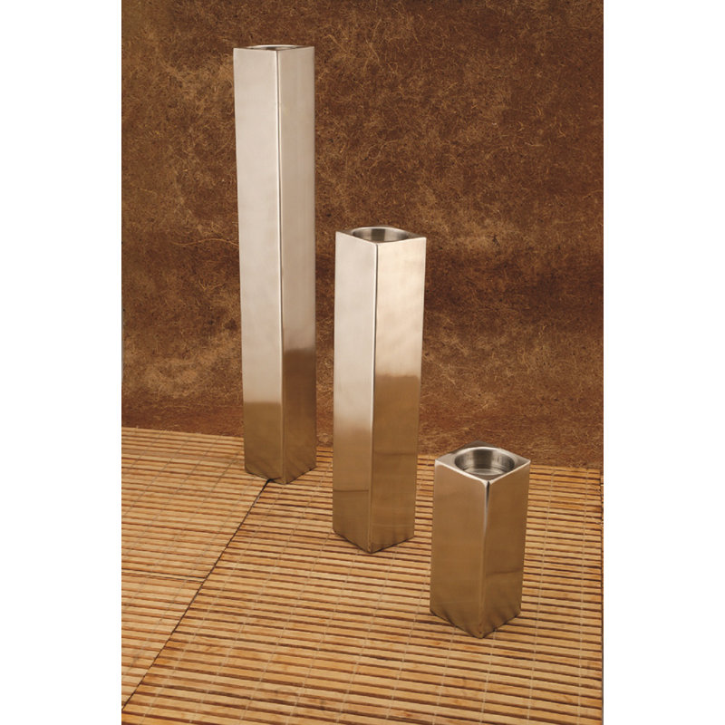 Ensemble de 2 bougies chauffe-plat en acier inoxydable Lenetta, Doré