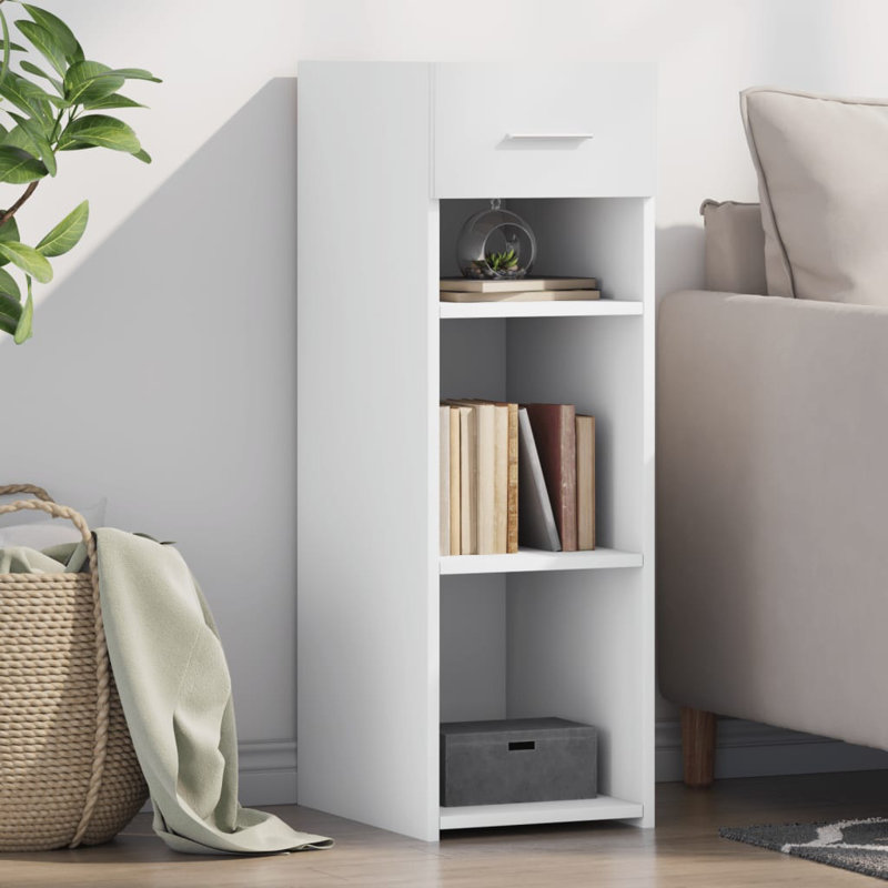 Anquette 93cm H x 30cm W Standard Bookcase, White