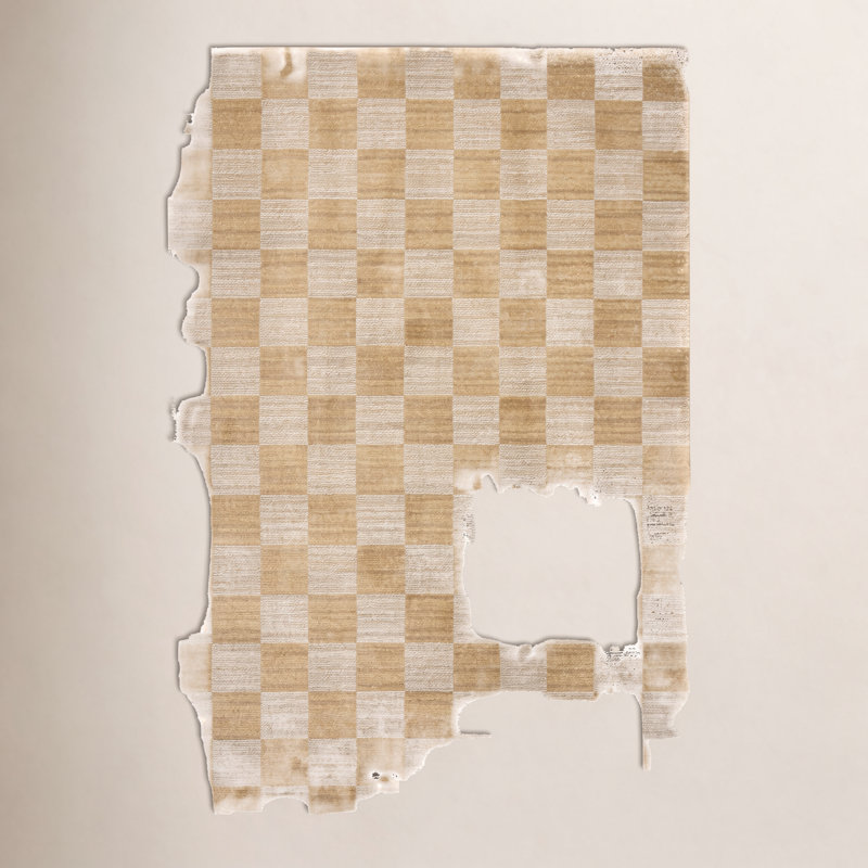 Chris Loves Julia x Loloi Calvin Apricot / Ivory Area Rug, Rectangle 5'3" x 7'6"