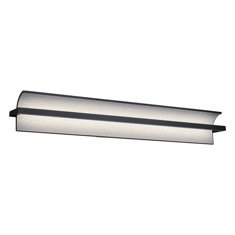 Shard 34" Dimmable LED Bath Vanity & Wall Light With Built In Color Temperature Switch from 2700K/3000K/3500K/4000K, Black