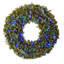 LED 60" Wreath with concave bulbs (Blue)-383584936