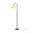 Cream-Style Wrought Iron & Fabric Floor Lamp