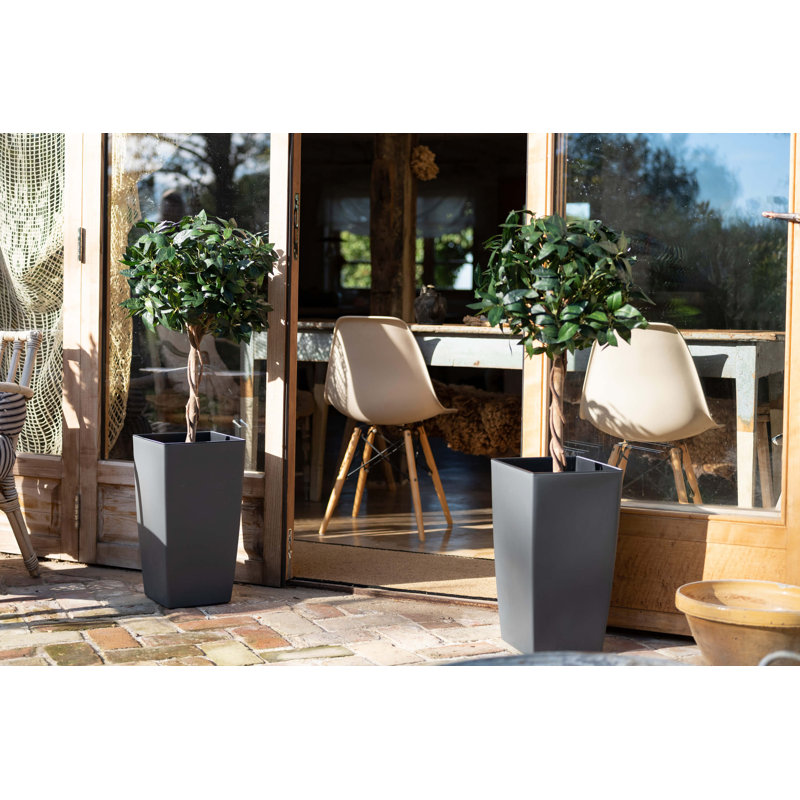 Faux Bay Topiary in Pot, 90cm H x 30cm W x 30cm D