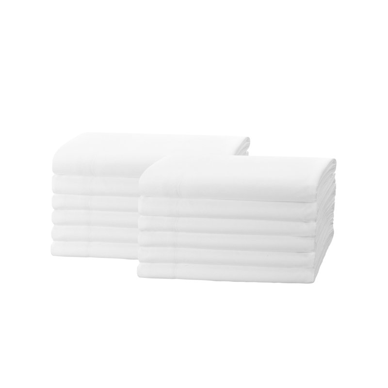 Solid Color Cotton Blend Percale Fitted Sheet Case, Twin Fitted Sheet