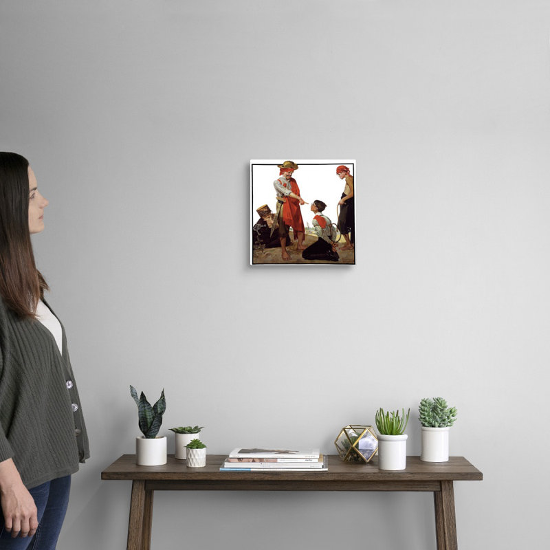«Cousin Reginald Plays Pirates», art mural sur toile, Toile tendue, H 12 po x l 12 po x P 1,25 po
