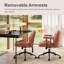 Faux Leather Swivel Armchair-807546359