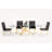 Verdugo Glass Top Metal Base Dining Table