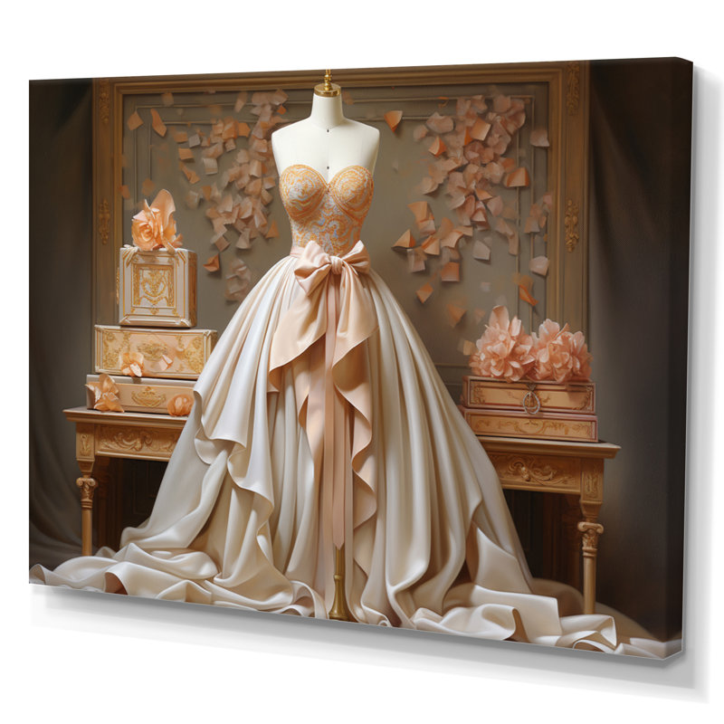 Lv Classic Couture I, reproduction d'art sur toile, H 34 po x l 44 po x P 1,5 po, Toile tendue