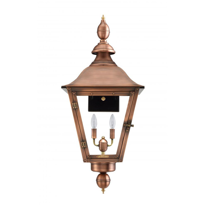 Oak Alley Outdoor Wall Lantern, 28" H x 16" W x 15" D