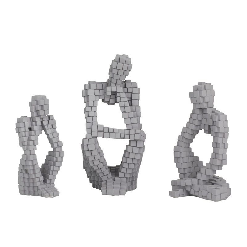 Fiorelli Stone Abstract Figurine / Sculpture Decorative Object, Gray