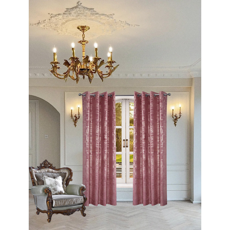 Ensemble de rideaux 100% velours doux occultant, 2 panneaux