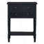 Console étroite, table de canapé mince avec trois tiroirs de rangement et tablette inférieure, table de couloir-933877661