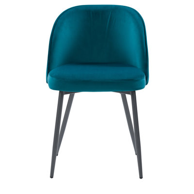 Chaise d'appoint en velours Steller