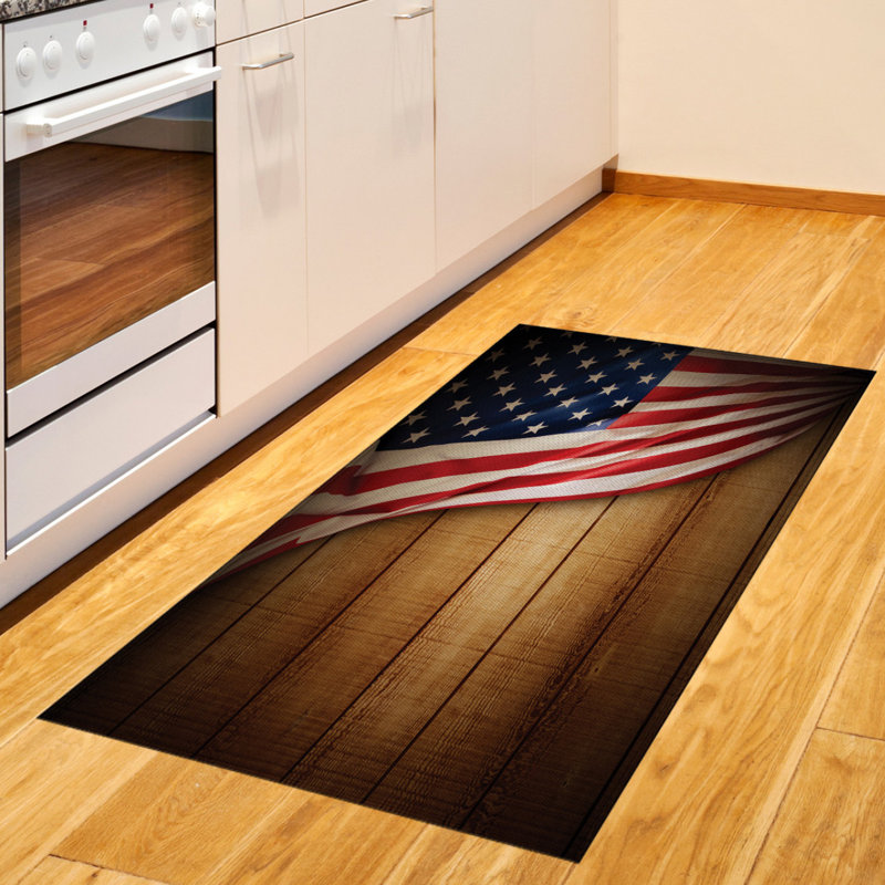 American Flag Brown Area Rug, Rectangle 2'7" x 5'