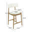 Ensemble de 2 tabourets de comptoir Mid-Century modernes