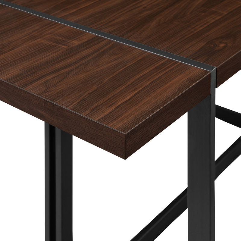 Ryver 6 - Person Trestle Dining Set, Dark Walnut