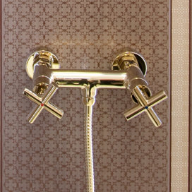 Apollo Double Exposed Shower Valve, Gold