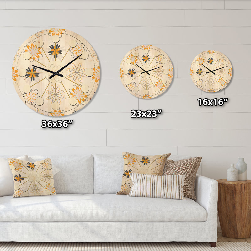 Solid Wood Wall Clock, Medium