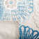 Tapis beige / bleu Kellems