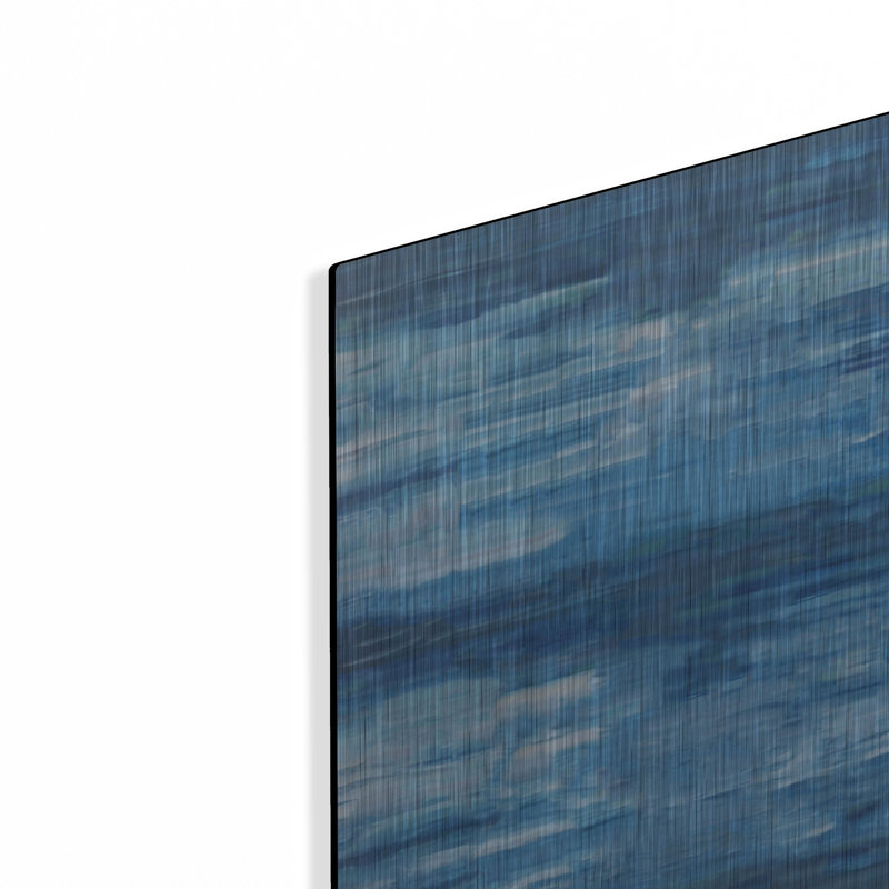 Ivy Bronx «Sapphire Abstract» par Marta Wiley, art mural en métal, H 24 po x l 16 po