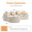 Canapé modulaire en L Boneless-1813689727