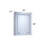 Rectangular Silver Aluminum Recessed/Surface Medicine Cabinet-337487841