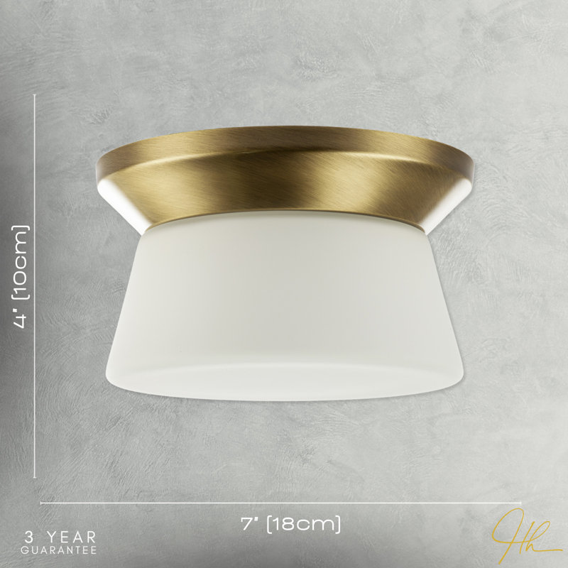 Flush Mount, Antique Brass