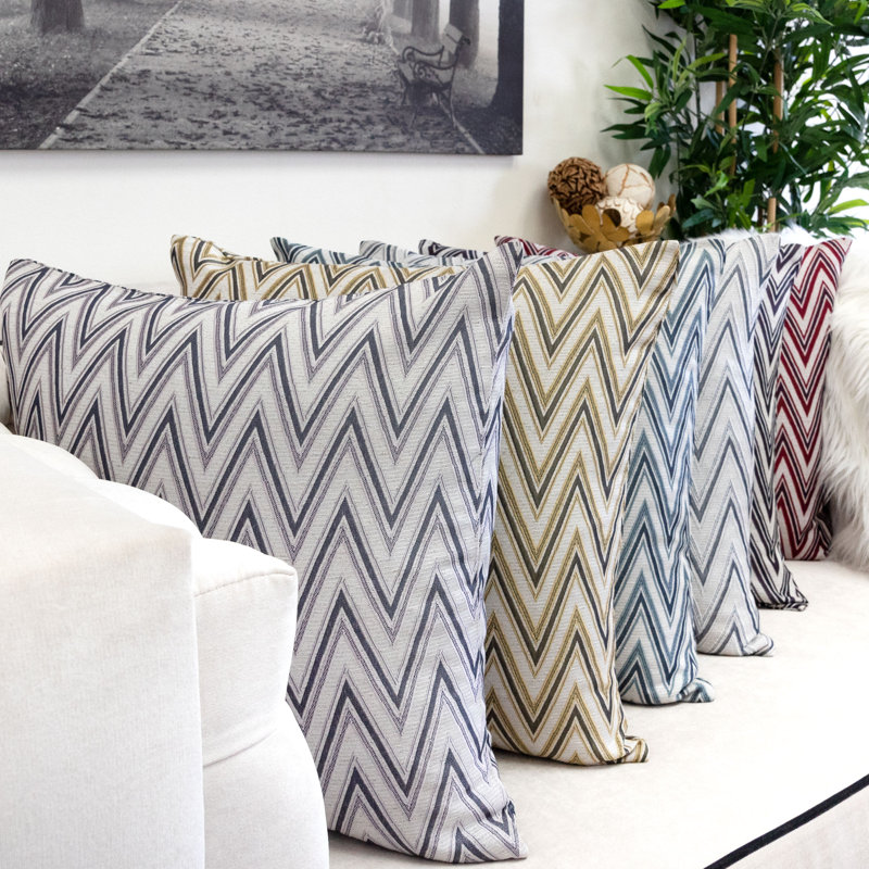 Chevron Throw Pillow, Red