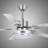 Tavin 5 - Blade LED Stainless Steel Ceiling Fan with Remote Control and Light Kit Included-1918135598
