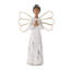 Figurines d'ange moderne avec ailes en métal doré (ensemble de 6)