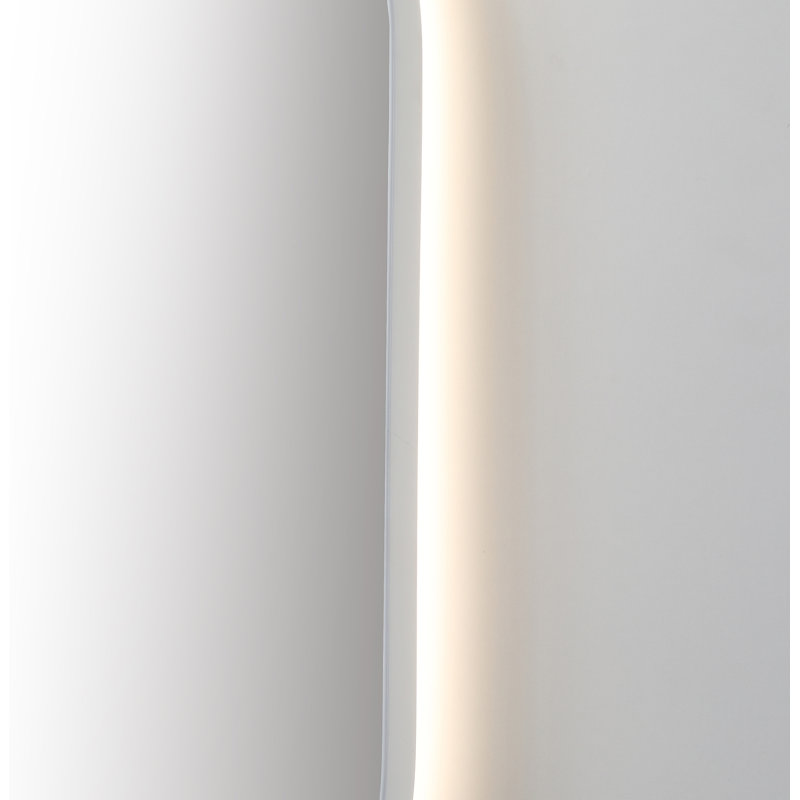 Shell LED Mirror, White, Oval, 35.43" x 21.65"