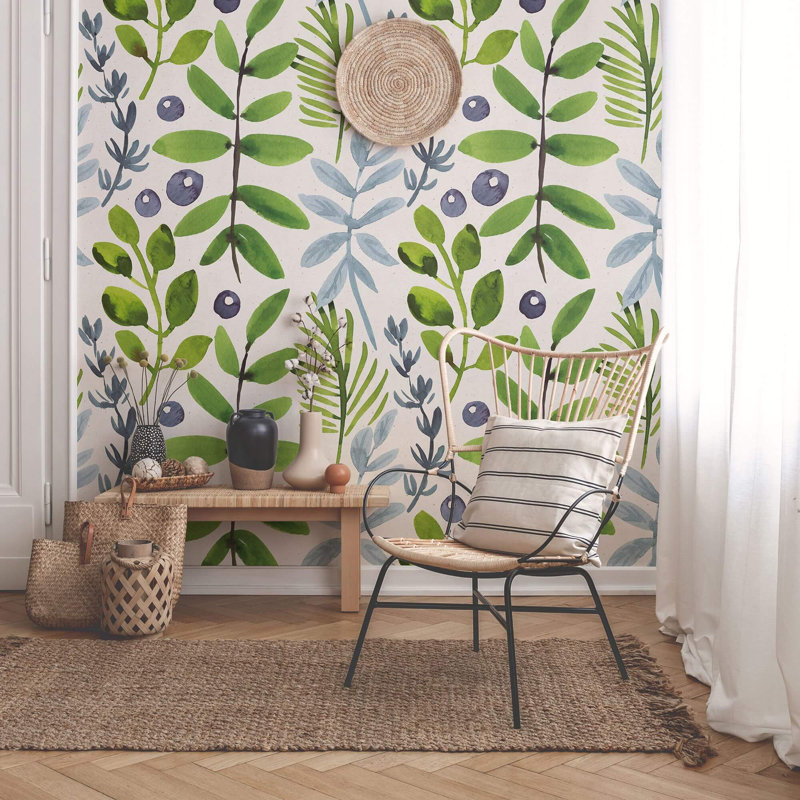 Peel & Stick Floral Tile, 102" L x 24" W